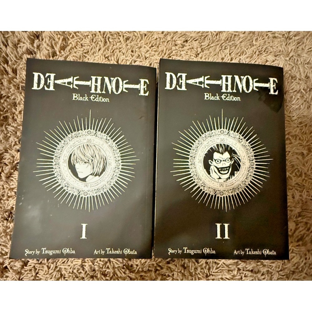 Death Note Black Edition by Tsugumi Ohba Vol 1-2 CHECK CONDITIONS